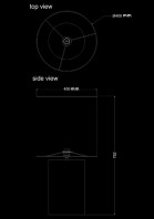 table lamp fossil round m technical drawing