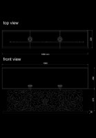 table lamp fresque lotus technical drawing
