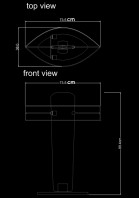 table lamp table isos technical drawing