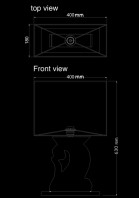 table lamp volute technical drawing