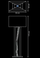 floor lamp liana technical drawing