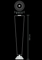 floor lamp tipi technical drawing