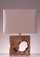 table lamp kayu teak white