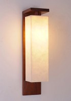 wall lamp prado long resin long teak wood