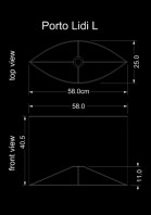 lampshade curved drun porto lidi l technical drawing