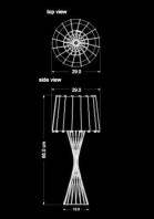 table lamp rialto technical drawing
