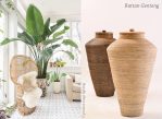 fresh tropical vibe with rattan urn home decor interior styling by piment rouge lighting bali