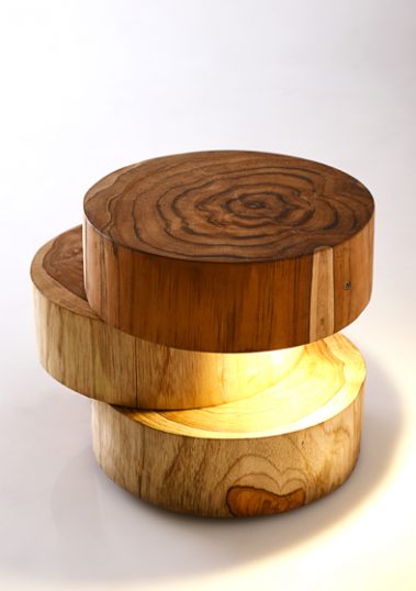 Jetty Log Lamp by Piment Rouge Lighting Bali