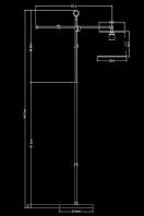 Newton Floor Lamp by Piment Rouge Lighting Bali - Technical Drawing