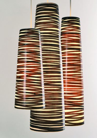 Spiral Pendants by Piment Rouge Lighting Bali