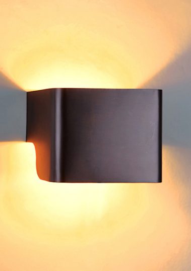 Squared Brass Wall Sconce by Piment Rouge Lighting Bali