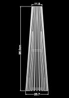 Medium Costello Floor Lamp by Piment Rouge Lighting Bali - Technical Drawing