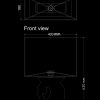 table lamp volute technical drawing