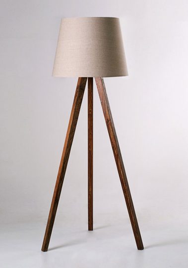 Piment Rouge Lighting Manufacturer Bali - Standing Tripod Lamp with New Lampshade