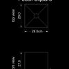 lampshade square table fossil square technical drawing