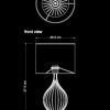 table lamp cosmo technical drawing