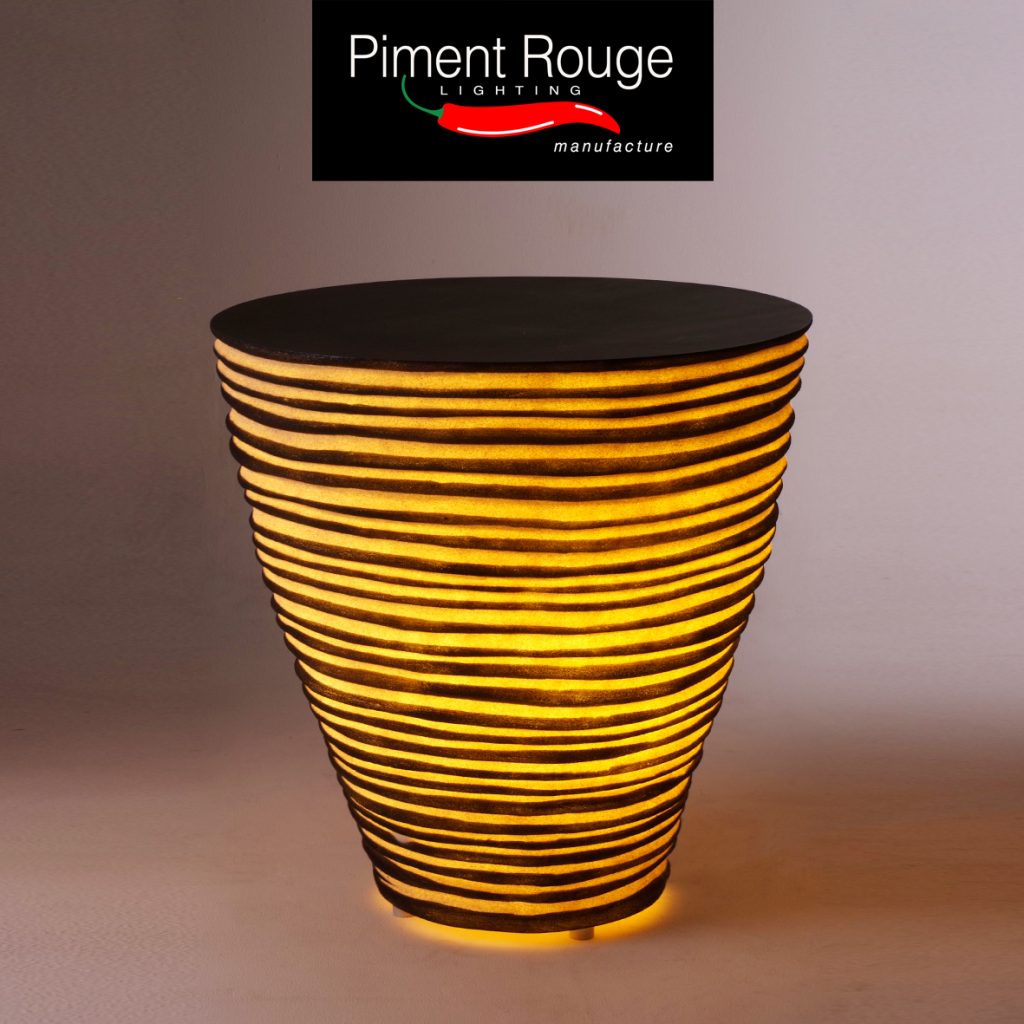 resin lamp-table xl by piment rouge outdoor lighting collection