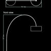 madison floor lamp technical drawing by piment rouge lighting bali