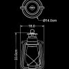 storm lantern outdoor lamp M technical drawing by piment rouge lighting bali