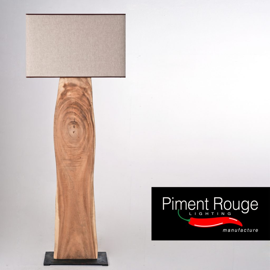 silvano wood slab floor lamp wood slab lamp stand by piment rouge lighting bali