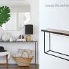 Console Table Tile with Metal Base for A Tropical Corner by Piment Rouge Lighting Bali