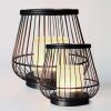Piment Rouge Lighting Bali - Brass Basket Lamps - 2