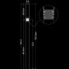 Piment Rouge Lighting Bali - Outdoor Light Stick Technical Drawing