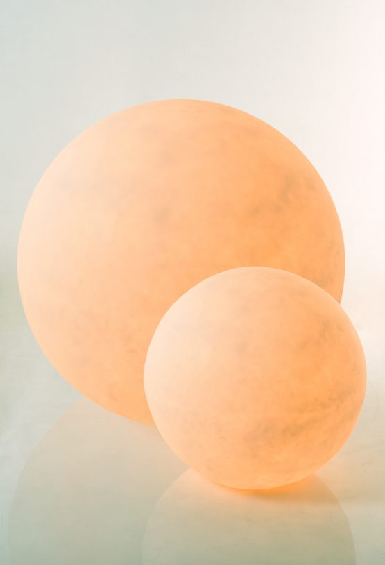 Piment Rouge Lighting Bali - Resin Balls in Orange Glow