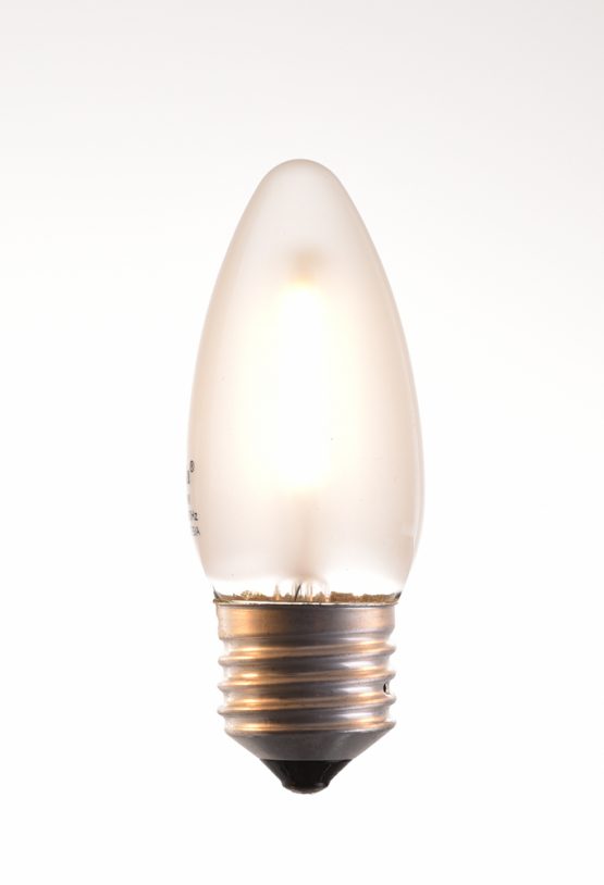 c-35 LED filament bulb 2, 4 watt 2700K warm white 220V E27 frosted by piment rouge lighting bali