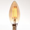 candle LED filament bulb 4 watt 2200K warm white 220V E14 clear by piment rouge lighting bali