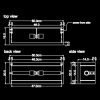 Piment Rouge Lighting Bali - Nomty Sconce Technical Drawing