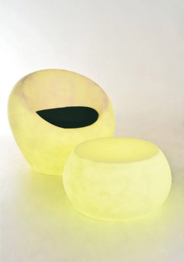 piment rouge custom lighting manufacturer - resin fiberglass chair & table