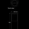 table lamp chester technical drawing