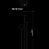 floor lamp three venus technical drawing