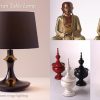 black table lamp and thai style home decor by piment rouge lighting bali