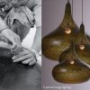 Aluminium Perforated Pendant Lamps by Piment Rouge Lighting Bali