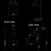 nelson table lamp technical drawing by piment rouge lighting bali