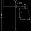Newton Table Lamp by Piment Rouge Lighting Bali - Technical Drawing