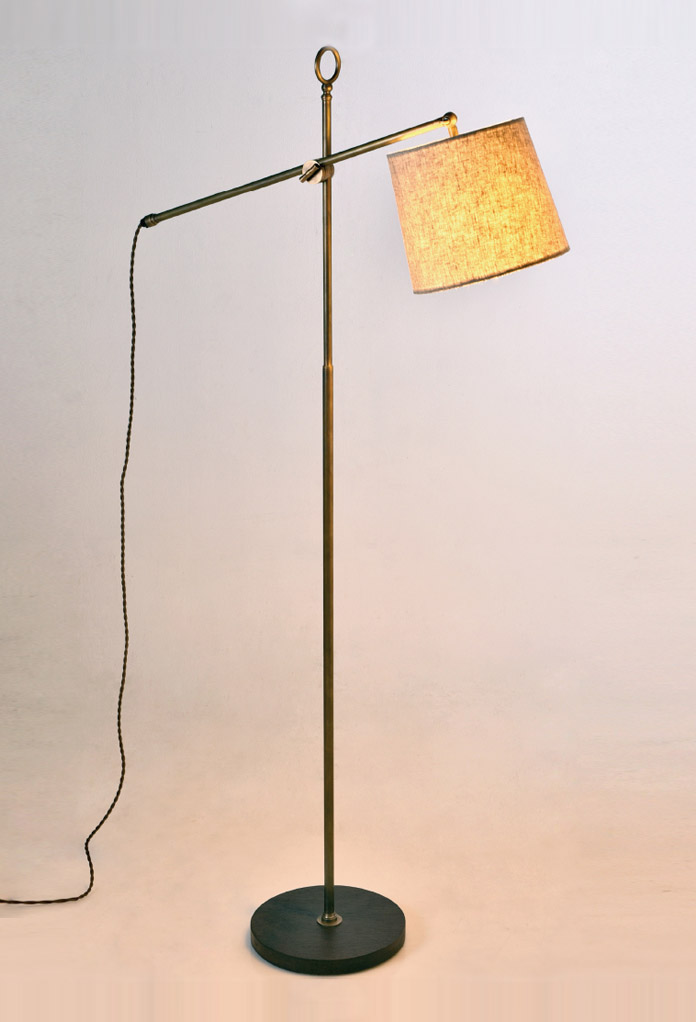Newton Standing Lamp Piment Rouge, Floor Lamp Description