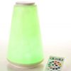 Piment Rouge Lighting Bali - White Lula Lamp in Green Glow