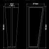 Piment Rouge Lighting Bali - Parker Sconce Technical Drawing
