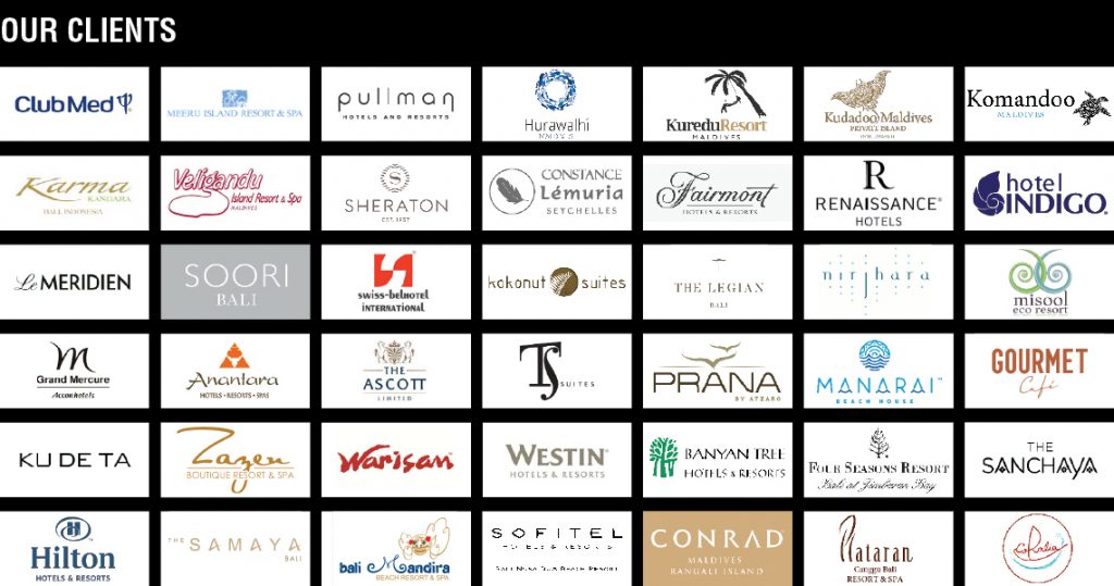 P@iement Rouge Bali Piment Rouge Lighting Bali Clients -- Logos | Piment Rouge Lighting