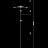 Piment Rouge Lighting Bali - Paxton Standing Lamp Technical Drawing