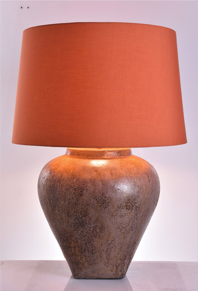 Guci Rustic Table Lamp By, Custom Lampshade Manufacturers