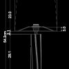 piment rouge custom lighting manufacturer bali indonesia - ulin table lamp technical drawing